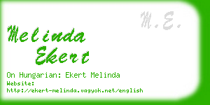 melinda ekert business card